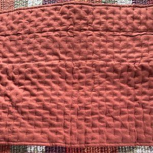 Casaluna Standard Cashmere Blend Quilted Pillow Sham - Dark Clay